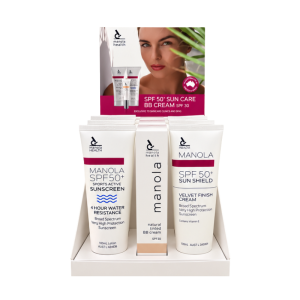 Manola Health Counter Display - Sunscreen & BB Cream